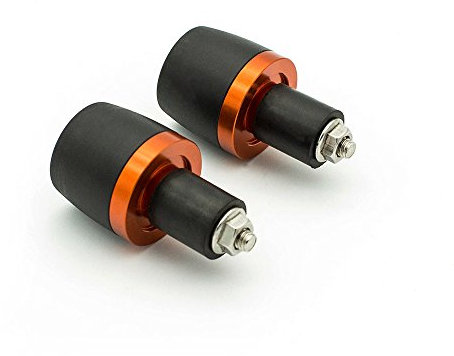 Universelle Motorrad-Lenker-Endkappe, Griff, 22 mm, Lenkerenden, Gewichte, Stopfen, Schieber, CNC-Aluminium, 22 mm, Steet Sportbikes, Orange