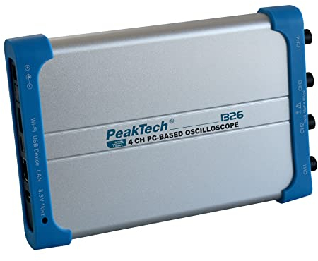 PeakTech 1326 - PC-Oszilloskop, 4 Kanal, 70 MHz, 1GS/s, USB und LAN Schnittstelle, PC Software, P 1326