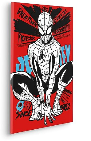 Komar Komar Spider-Man Protector of NYC Stretcher Frame Picture Size 40 x 60 cm Children's Room Wall Picture