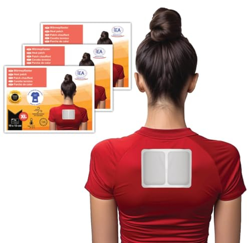 IEA Medical - 13x19cm in der Größe XL, Wärmepflaster, Körperwärmer, Rückenwärmer, Bodywärmer, Tiefenwärme, bei Muskel- und Gelenkschmerzen, Selbstklebend
