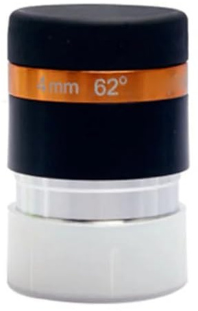 Teleskop-Zubehör-Set Asphärisches Okular-Teleskop Weitwinkel 62 Grad 4/10/23 mm beschichtet for 1,25-Zoll-Astronomie-Teleskop 31,7 mm Teleskop-Kamera (Color : 4mm)