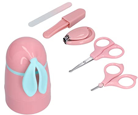 Set per la Cura delle Unghie per Bambini, Set per Unghie per Bambini Kit per Unghie per Bambini Facile da Usare Carino Ergonomico con Pinzette per Lime per Unghie per Neonati