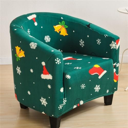 Morbuy Drucken Sesselhussen Sesselbezug Stretch Sesselschoner Sesselüberwurf Elastisch Sofahusse Husse Sofabezug für Clubsessel Loungesessel Cocktailsessel -419 (Gelbe Glocke)