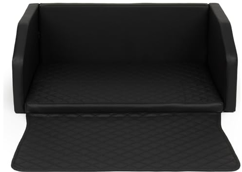 Autohundebett Reisebett Hundebett Kofferraum Modulbett Transportsystem 100x70cm (Farbe: schwarz)