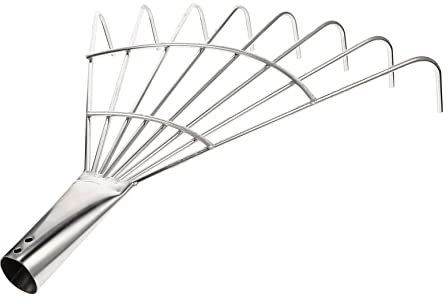 MERRYHAPY Metall Gartenrechen Aus Stahl Design Zum Lockern Von Erde Bodenrechen Ohne Stiel Für Gartenpflege Und Laubentfernung Langlebiges Gartenzubehör