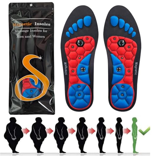Akupressur Einlagen, Magnetische Einlegesohlen, Magnetische Schuheinlagen Akupunktur, Schuheinlagen Orthopädische für Männer Und Frauen, Reflexologie Akupressur Einlagen
