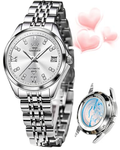 OLEVS Automatic Watches for Women Self Winding Luxury Diamond Ladies Watch