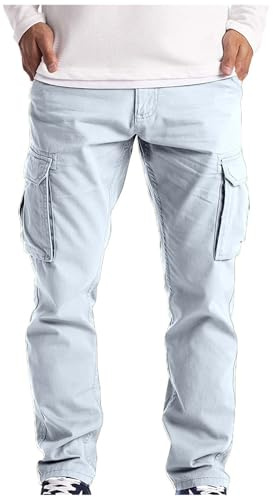 Uomo Pantaloni Cargo Militari, Pantaloni Da Lavoro, Pantalone In Cotone Leggero Uomo Cargo Casual Elasticizzati Pantalone Vintage Pantaloni Uomo Elasticizzati Abbigliamento Da Lavoro Pantaloni Running
