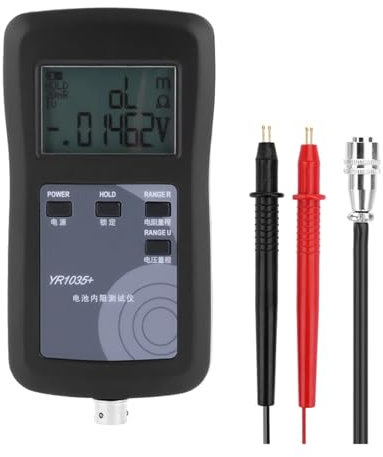 Autobatterietester, YR1030 Lithium-Batterie Innenwiderstandstester DC 0-100V Hochpräziser Batterietester 4-Draht-Widerstandsprüfrät(5ml)