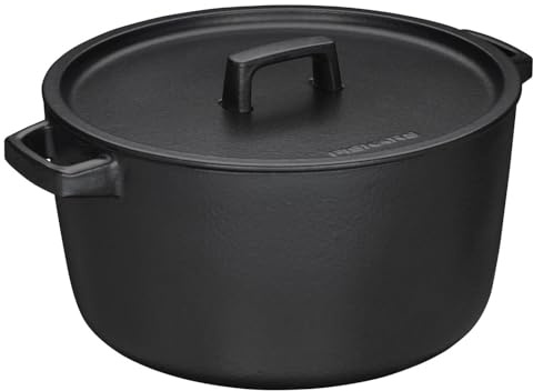 Fiskars Folken Casseruola con Coperchio, Capacità: 6 litri | Adatta a Tutti i Piani Cottura, Ghisa Smaltata, 1075697