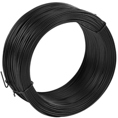 BESPORTBLE Alambre de Hierro Recubierto de PVC Flexible para Jardinería Resistente y Fácil de Doblar para Atar Plantas Arreglos y Manualidades Color Negro Uso Múltiple Exteriores Interiores