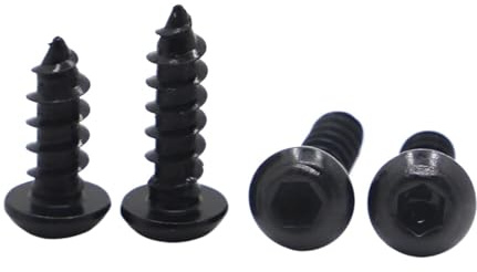 Ich greife eine holzschraube an. Selbstschneidende Edelstahlschrauben M2,5, M3, Linsenkopf, Innensechskant, 120er-Packung(6mm,M2.5 50pcs)