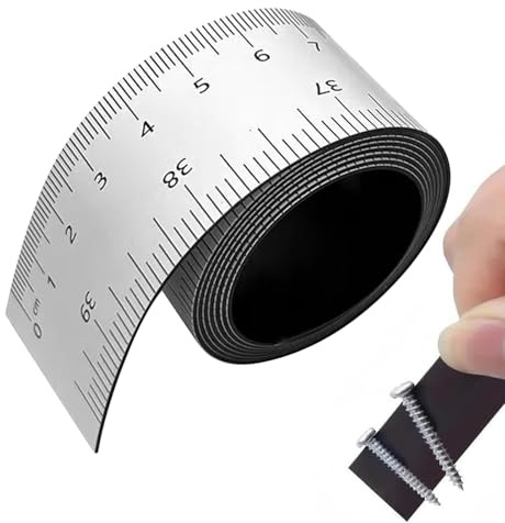 Mètre ruban aimanté réglable - Longueur allongée - Marquages à deux unités - Guide élastique - Accessoires de positionnement précis - Équipement de fabrication - Tour, fraisage, station de sciage