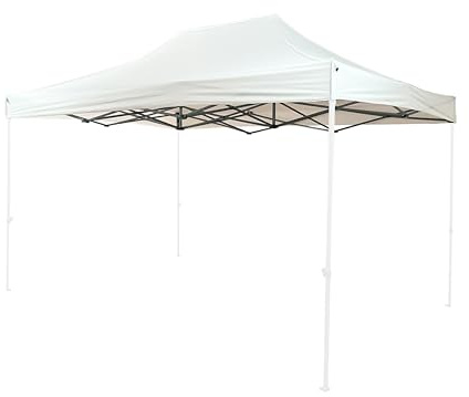 Telo Top, Tetto di ricambio per Gazebo 3x4,5 mt Impermeabile Bianco – Copertura Gazebo 3x4,5 in Poliestere Anti-UV Rinforzato, Telo per Gazebo 3x4,5