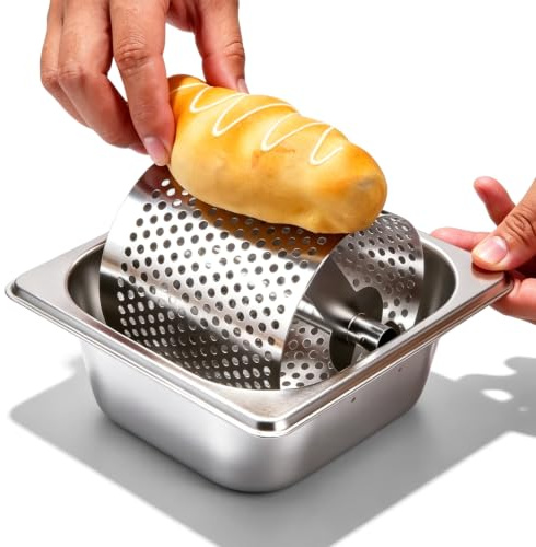 Butterroller, 1,8 L Butterstreuer aus Edelstahl, Butterrad Burger, Butterspender Für Brot, Langlebiger Butterverteiler, Butterschleuder, Butter Streurad Butterroller für Küche, Maisbrot, Steaks