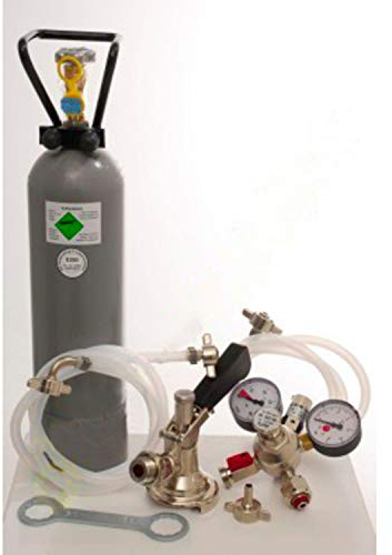 Zubehörpaket für Pygmy 1-leitig mit Flach Fitting und 2 kg Co2 Flasche