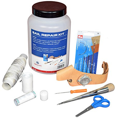 Kit di Riparazione Vela Osculati - Universale, Resistente all'Acqua, Protezione UV, Contiene Materiali di Riparazione e Strumenti