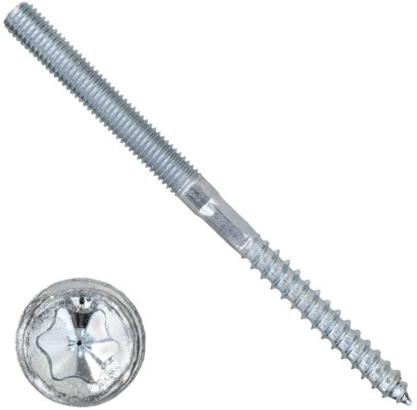 BefestigungsFuchs 25 Stück Stockschrauben TX Holzgewinde Stahl 8x120 mm verzinkt