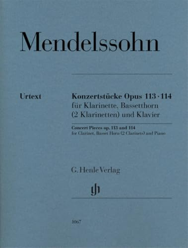 Konzertstucke op. 113 et 114 pour clarinette, cor de basset (2 clarinettes) et piano: Besetzung: Kammermusik mit Blasinstrumenten