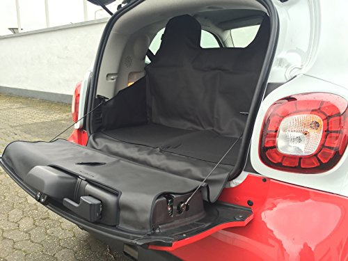 MisterDotCom Kofferraumabdeckung Hundeschutzdecke Schwarz Smart Fortwo 453
