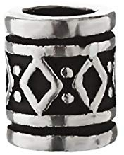 NKlaus Bijoux de Cheveux Perle de Barbe Perle bouclée FYRKAR Style Viking Argent Massif 925 6474