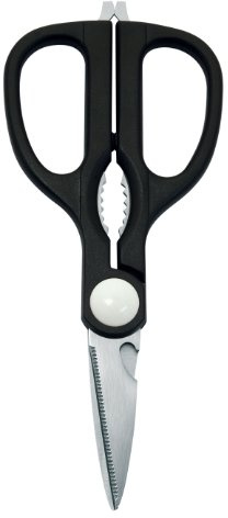Wedo 97785 Allzweckschere (Edelstahl, Nußknacker und Schraubendreher, 21,5 cm) schwarz