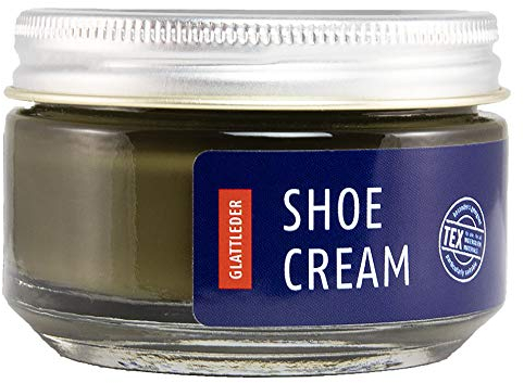 Shoeboy's Shoe Cream - pflegende Schuhcreme im Tiegel für hochwertige Glattleder, olive, 1er Pack (1 x 50 ml)