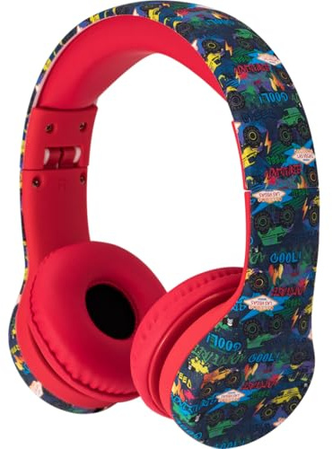 Snug Play+ Kids Headphones with Volume Limiting for Toddlers (Boys/Girls) - Monster Trucks