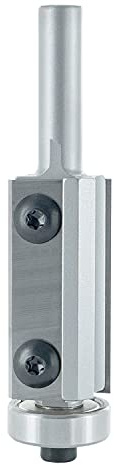ENT 20298 Wendemesser Bündigfräser HW, Schaft (S) 8 mm, Durchmesser (D) 19 mm, NL 40 mm, GL 82 mm, SL 30 mm, mit Kugellager