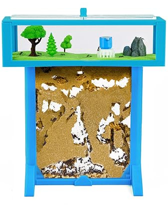 AntHouse - 3D Ameisenfarm aus Sand | Blau T Kit 15x15x1,5 cm | Inklusive Ameisen