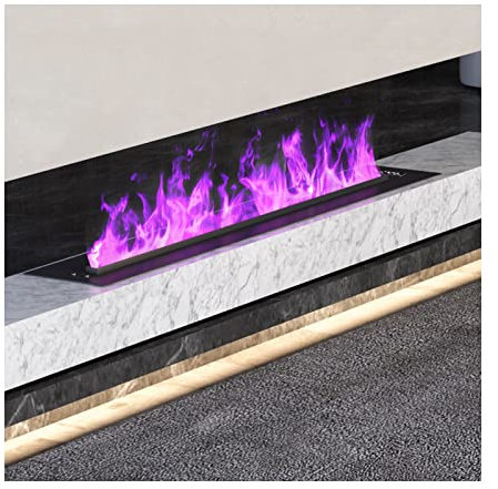 Camino 27 pollici di camino elettrico incassato, camino montato a parete e a parete con colore di fiamma regolabile e telecomando velocità, intelligente LCD Touch screen, 200-750W .Caminetti elettrici