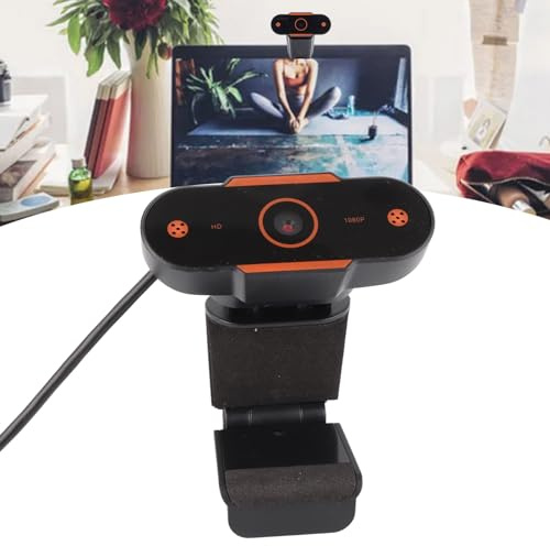 Bewinner Webcam 1080P avec Microphone intégré, Tablettes PC Portables Full HD, Appareil Photo Numérique Web USB pour Conférence D'enregistrement Vidéo en Streaming en Direct