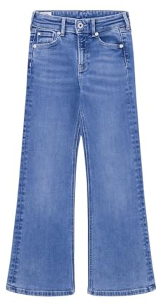 Pepe Jeans Slim Fit Flare HW Jr Pg201677 Jeans, Azul (Denim-ir2), 16 años para Niñas