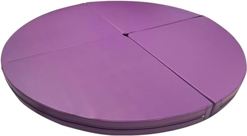 Pole-Crash-Matte – 1,2 m/1,5 m/1,6 m/2 m, runde, faltbare Pole-Dance-Matte, Gymnastikübung, Yoga, Fitness, tragbar, stoßdämpfend, Fallschutzpolsterung