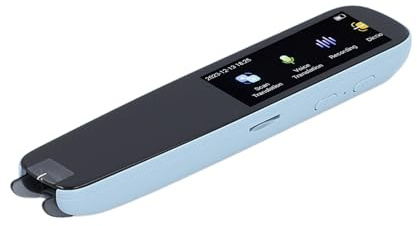 Scan Reader Pen 4 OCR Digitaler Textmarker, Übersetzer 16 GB Dict, Übersetzerstift für Hausaufgaben, Lesen, Unterricht, mit Lesestift, Zum Übersetzen (Blue)