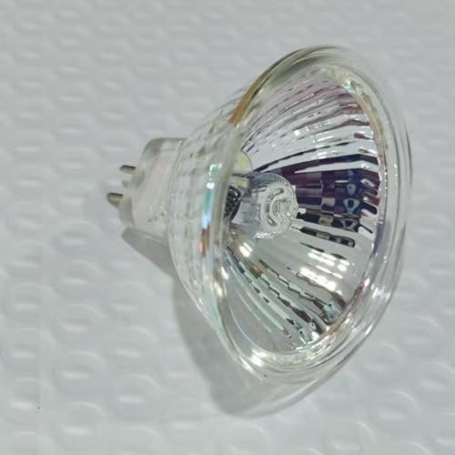 LEDLOCLB 5 piezas de bombilla halógena MR16 de 12 V y 50 W, regulable, color blanco cálido, 3 piezas de 12 V y 50 W