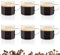Zosenyer Tasse à Café, 6 Pièces Tasse Espresso 100ml, Tasse Cappuccino Avec Poignée Idéale Comme Cadeau D'anniversaire pour Les Femmes