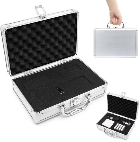Astromania 1.25 Inch Telescope Eyepiece Case Fits Eyepiece, Barlow Lens, Diagonal Mirror, Filter and Telescope Accessory, Aluminum Alloy Sturdy Carry Case with Shockproof Interior Ensuring Safety