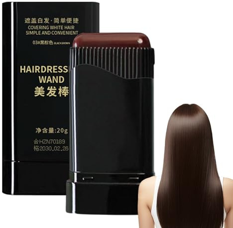 Hair Color Stick, Waterproof And Sweat Proof Hair Dye Stick, Instant Hairs Dye Sticks With Built-In Comb, Safe And Convenient Grey Hairs Cover Up, Quick Touch-Up