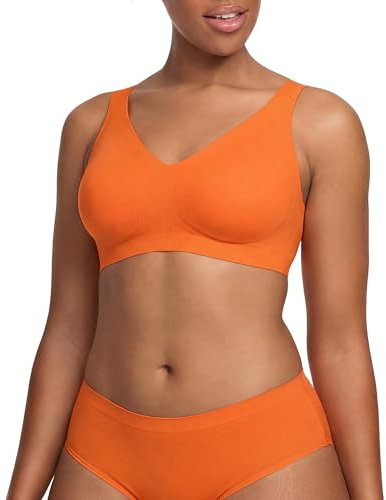 creamy fabrics Comfort Minimizer BH – Damen BH ohne Bügel – Bequemer Leichter bügelloser Push-Up BH – Nahtloser Soft-BH mit herausnehmbaren Cups – Entlastet Schulter & Rücken – Normale & Große Größen