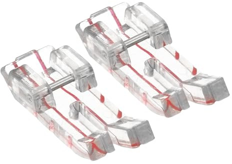 QUARKZMAN 2 Stück Patchwork Steppfuß 1/4 Klarsicht Steppfuß Für Low Shank Nähmaschine