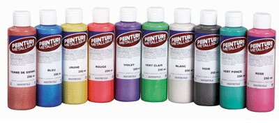 Majuscule-peinture Acrylique Metallique Assorti - Boite 10 Flacons 250ml [Jouet]