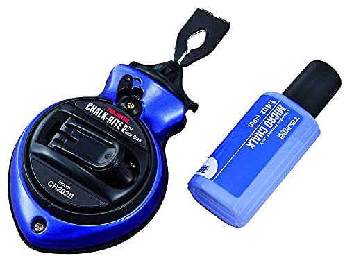 Tajima CR202B-P 1 mm x 100 ft. Chalk Rite II Contractor Grade Chalk Line