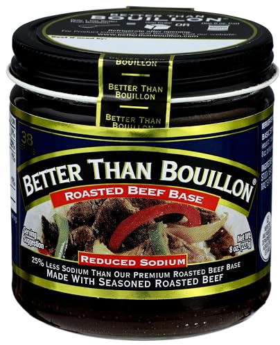 All Natural Reduce Sodium Beef Base 8oz by Better Than Bouillon