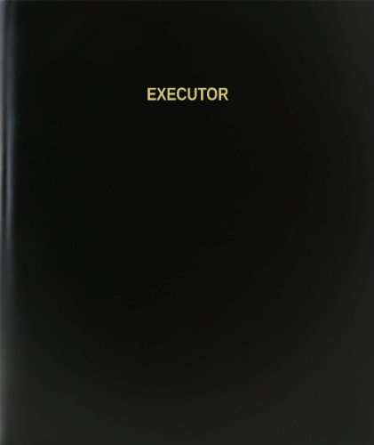 BookFactory Executor Log Book/Journal/Logbook, Black Hardbound (XLog-120-7CS-A-L-Black(Executor Log Book))