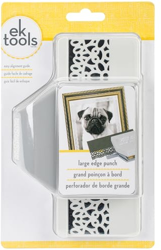 EK Tools EK Punch LE Embroidery Stanzer, Metall, Mehrfarbig, 11.71 x 11.71 x 3.63 cm