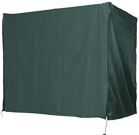 Outsunny Abdeckung für Gartenschaukel, Schutzhülle für Hollywoodschaukel, Abdeckhaube, Wasserfest, Sonnenschutz, Oxford, Grün, 205 x 124 x 164 cm