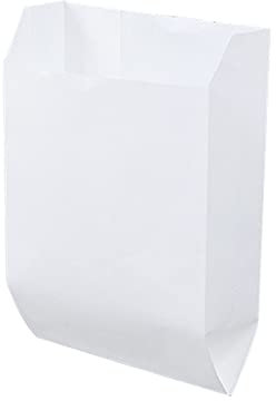 100 Stück Mini Kraftpapiertüten, Kraft Umschlag Klein Kraftpapiertüten Mini Papiertüten Flachbeutel Geschenktüten Papier für Schmuck Samentüten Candy Tüten Butterbrottüten-Weiß-11x4x16cm