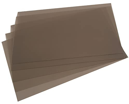 Tiamu Lot de 5 Film Polarisant Linéaire, LCD/LED Filtre Polarisé Feuille de Film Polarisant pour Photographie, éclairage éducatif et Physique (sans Adhésif)
