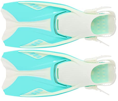 Sxhlseller Schwimmflossen mit Offenem Absatz, TPR mit Offenem Absatz, Lange Tauchflossen, Verstellbare Tauchflossen mit Offenem Absatz Zum Schwimmen, Schnorcheln (M)
